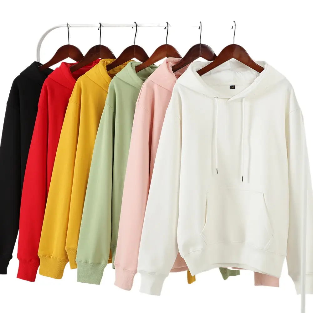 Nouveau 600g super doux velours pull à capuche femmes couleur unie pull épaissi pull hommes logo personnalisé motif hommes sweats à capuche