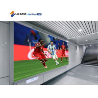 Panel de pantalla LED para interiores UHLED HD, pared de vídeo de pantalla LED publicitaria de paso fino P2 para salas de reuniones