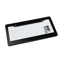 Couvercle de cadre de plaque d'immatriculation américaine rétractable en plastique imprimé de logo personnalisé pour diverses voitures