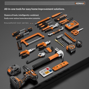 Ensemble d'outils, boîte à outils ménagère, kit de réparation multifonctionnel, ensemble complet, électriciens domestiques, décoration intérieure, réparation - Product Image 4