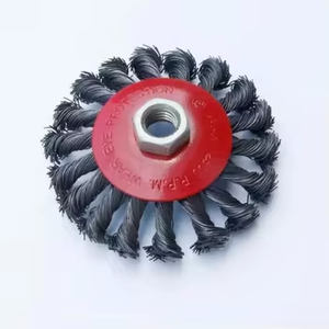 मुट्ठी भर स्टील वायर ब्रश के लिए तार ब्रश कटर बेवेल टिकाऊ तार ब्रश अखरोट के साथ - Product Image 6