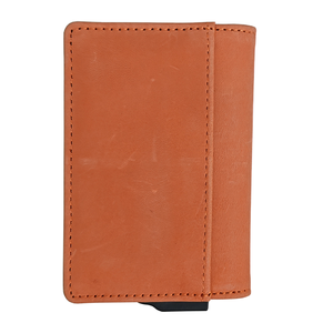 Premium Leather <b>RFID</b>-Blocking Anti-Theft Short <b>Wallet</b> Nylon Lining Unisex Business <b>Card</b> Holder - Product Image 5