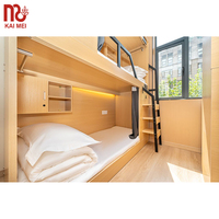 Lit superposé en métal sur mesure, contemporain, en mélamine, pour hôtel, appartement, école, taille Queen ou simple