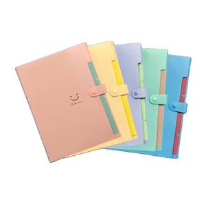 Bán buôn tùy chỉnh sáng tạo Smiley nhựa thư mục tập tin Nhiều màu thư mục giấy - Product Image 1