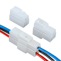 Conector Automotriz 3P6.3 con Carcasa de Goma DJ7031-6.3-11/21, Conector de Plástico de 3 Orificios, Enchufe de Acoplamiento Macho y Hembra