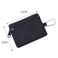 Dompet kunci kantung Molle Mini EDC, Dompet pinggang ritsleting untuk perjalanan portabel luar ruangan, dompet taktis berburu mendaki