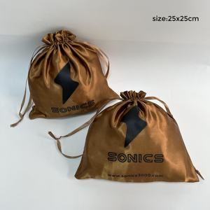 Wholesale Custom Logo Satin Drawstring Dust Bag <b>Wig</b> Hair Packaging Slik Satin Pouch Bag for Jewelry Gift Packaging - Product Image 4
