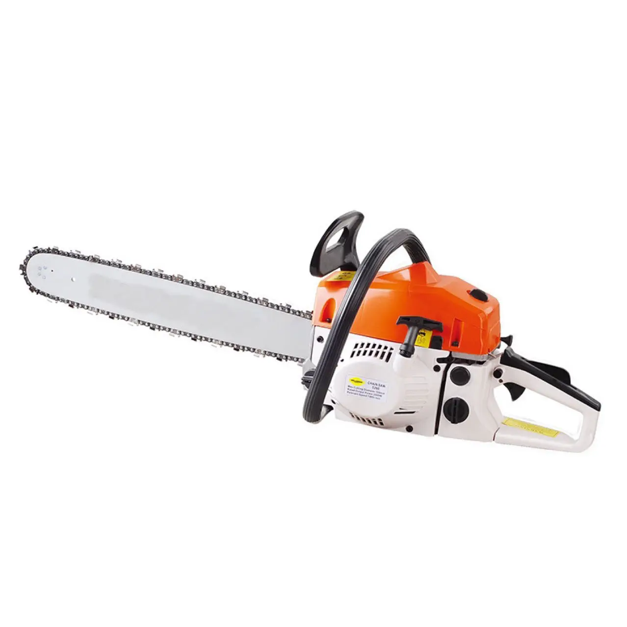 New Style Durable Universal 52cc Hand Petrol Chain Saw Orange White Color Chain Saw