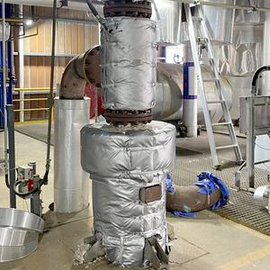 Revestimiento <span class=keywords><strong>Aislante</strong></span> Térmico Removible de Fibra de Vidrio Recubierto de Silicona Ignífuga para Válvulas y Tuberías Industriales - Product Image 5