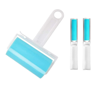 Épilateur <span class=keywords><strong>collant</strong></span> en plastique réutilisable pour animaux de compagnie, rouleau à peluches en gel, outil de nettoyage facile pour chats, chiens, meubles, enlèvement de la poussière sur tapis - Product Image 3