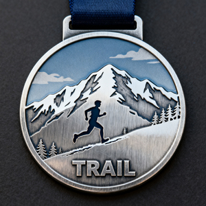 Medalla de carrera de invierno de moda promocional de alta calidad, diseña tu propia MEDALLA DE Metal única al por mayor para deportes - Product Image 2