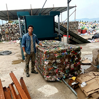 Presse à balles hydraulique pour déchets de mousse, machine compacteuse de déchets, machine d'emballage de bouteilles en plastique PET