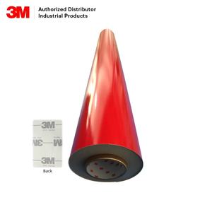 Film vinyle rouge 3M 610C-12, qualité commerciale, ruban réfléchissant, autocollant <span class=keywords><strong>de</strong></span> signalisation routière découpé, lentille en verre, matériau réfléchissant - Product Image 3
