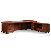 Grands bureaux de direction en placage MDF, style chinois classique, pour PDG, directeurs et patrons, mobilier de bureau de luxe pour design d'intérieur.