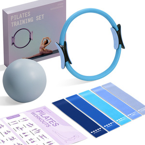 <span class=keywords><strong>Kit</strong></span> de inicio de ejercicio en casa de 7 Uds., tabla de entrenamiento de anillo de Pilates portátil, <span class=keywords><strong>Kit</strong></span> de <span class=keywords><strong>barra</strong></span> de Pilates multifuncional con bandas de resistencia - Product Image 3