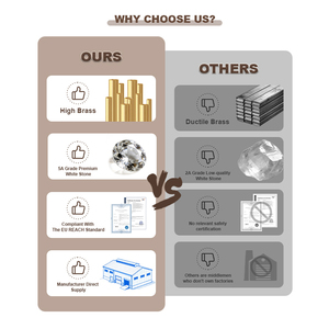 עגילי זירקון יהלום גיאומטריים אופנתיים לנשים וגברים, עגיל בודד יוקרתי טרנדי בסגנון היפ הופ - Product Image 5