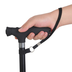Adjustable Aluminum Alloy Four Legged <b>Cane</b> With Non Slip Grip Telescopic Walking Stick For Elderly Support Mobility Aid - Product Image 5