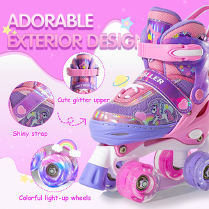 Fabricant Professionnel de Patins à Roulettes <span class=keywords><strong>Quad</strong></span> Réglables Patins à 4 Roues pour Enfants Garçons et Filles - Product Image 5