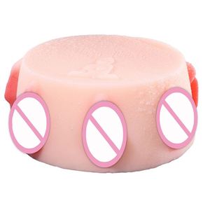 Jouets sexuels pour hommes TPE Sex <span class=keywords><strong>Cake</strong></span> Vagin artificiel Masturbation Pocket Pussy avec 7 trous pour faire l'amour Masturbation Couleur chair - Product Image 4