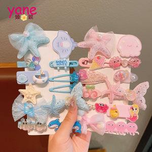 Pinces à cheveux pour enfants ensemble d'accessoires de cheveux fantaisie emballage en carton en métal épingles à cheveux mignonnes de mode en gros - Product Image 3