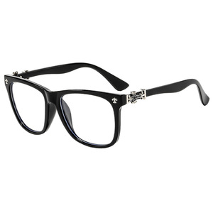 Full Rim Rectangle Eyeglasses <b>Frames</b> Solid Black Anti Uv For Women 2024 - Product Image 5