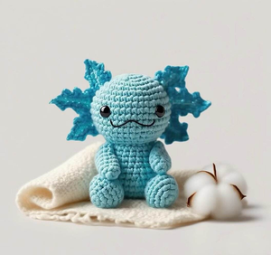 Kit de crochet Amigurumi <span class=keywords><strong>Salamandre</strong></span> <span class=keywords><strong>bleue</strong></span>, décoration d'intérieur DIY, cadeaux, jouets mignons, fait main, kit de crochet animal en peluche <span class=keywords><strong>Salamandre</strong></span> - Product Image 6