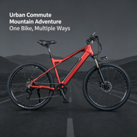Vélo électrique 27,5 pouces, moteur 350W, 36V 8Ah, VTT, cadre en alliage d'aluminium, 7 vitesses, pour adultes, trajets en ville, tout-terrain