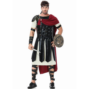 Costume de <span class=keywords><strong>chevalier</strong></span> royal romain médiéval guerrier Cosplay Halloween pour hommes adulte carnaval gladiateurs européens soldat cape - Product Image 2