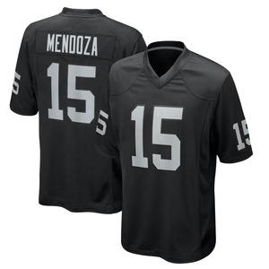 Vente en gros de maillots de football américain brodés pour hommes Las Vegas Raiders Fernando Mendoza 89 Brock Bowers 2 Jeanty - Product Image 3