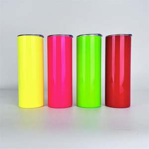 Vaso de Agua Personalizado de Acero Inoxidable Recto de 20 oz, Vasos de Sublimación de Doble Pared con Pajita - Product Image 5