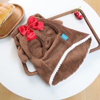 Vêtements pour animaux de compagnie de qualité supérieure, adorable combinaison à capuche pour chiens de petite taille, idéale pour les fêtes de Noël et les séances photo