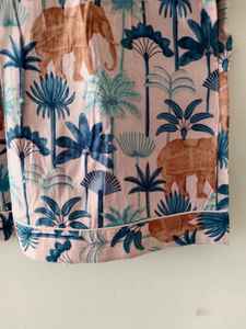 Conjunto de Pijama de Dos Piezas para Mujer, Unisex, Transpirable, de Algodón, con Estampado Floral, Elegante, para Primavera y Verano - Product Image 3