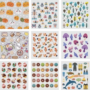 Autocollants en papier de dessin animé mignon Moe Yuji naturel 1 feuille par paquet pour animaux de compagnie et enfants autocollants de manuel de <span class=keywords><strong>film</strong></span> <span class=keywords><strong>d</strong></span>écoupés à <span class=keywords><strong>la</strong></span> main - Product Image 5