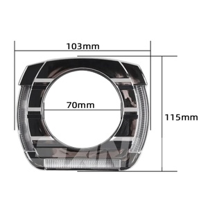 3 Inch LED Shrouds With White Color Led <b>Projector</b> Lens for Toyota-Nissan-jeep Cover Lens in Auto <b>Lighting</b> System - Product Image 6