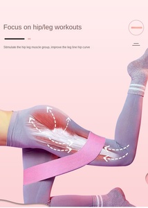 <span class=keywords><strong>3</strong></span> 개 세트 미끄럼 방지 폴리에스터 패브릭 부티 엉덩이 저항 밴드 피트니스 운동 요가 체육관 루프 유형에 대한 사용자 정의 로고 운동 밴드 - Product Image 5
