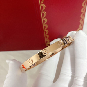 Thời trang Zircon thương hiệu Screwdriver vít tình yêu 316L thép không gỉ 18K vàng mạ <span class=keywords><strong>Bangle</strong></span> Vòng đeo tay cho phụ nữ và nam giới - Product Image 3