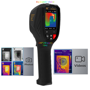 Fabricant OEM HTI H101 Fusion ISR 240*240 <span class=keywords><strong>Caméra</strong></span> <span class=keywords><strong>d</strong></span>'imagerie <span class=keywords><strong>thermique</strong></span> à main infrarouge avec lanière à écrou à vis de 1/4 pouces - Product Image 1