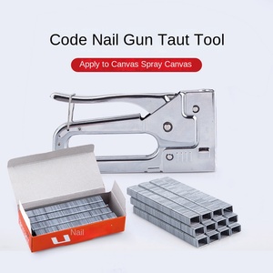 <span class=keywords><strong>Engrapadora</strong></span> manual metálica de boca ancha de 3 piezas con abrazadera y pistola de clavos en U 13/10 - Product Image 4