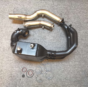 Top Mount Intercooler+downpipe+<strong>chargepipe</strong>+boostpipe for BMW M2C M3 M4 F80 F82 F83 3.0L S55 2015+ - Product Image 1