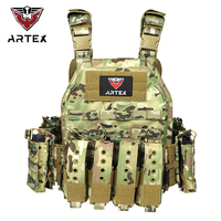 Gilet tactique modulaire à libération rapide pour l'extérieur, système Molle, respirant, pour hommes, gilet d'entraînement, ajustable pour adultes, gilet d'airsoft