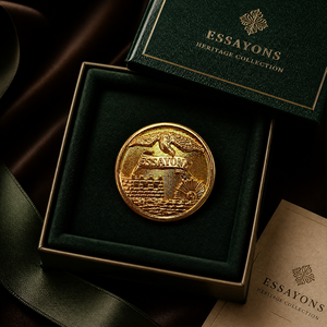 Bouton d'uniforme en métal plaqué or, style Essayons, emblème Aigle et Château du Corps des Ingénieurs, pour Cosplay et Collection - Product Image 3