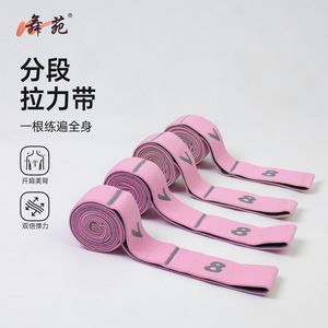 Bande de résistance segmentée Dance Garden rose, élasticité moyenne, pour yoga, ballet, danse, exercices, entraînement complet du corps - Product Image 1