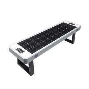 Banco Solar Inteligente con Carga Inalámbrica, Silla de Jardín de Aluminio para Exteriores, Muebles de Parque, Diseño Contemporáneo, Ecológico - Product Image 1