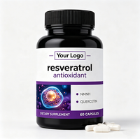Compléments alimentaires complexes 18-en-1 en stock, NMNH, Resvératrol, CoQ10, capsules antioxydantes