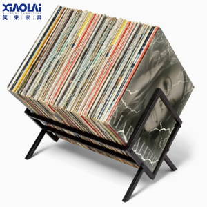 Étagère de rangement créative et moderne en métal pour disques vinyles et <span class=keywords><strong>CD</strong></span>, design autoportant pour salon, meubles de maison - Product Image 3
