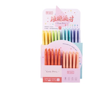 Jiwushe Candy Party Click Activated <b>Neutral</b> Pen 0.5mm ST Tip Black Office School Use - Product Image 5