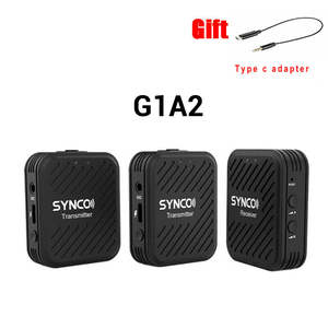 <span class=keywords><strong>SYNCO</strong></span> ไมโครโฟนไร้สาย G1 G1A1 G1A2 G,ไมโครโฟนไร้สาย2.4ระบบบันทึกวิดีโอไมโครโฟนสำหรับกล้อง DSLR สมาร์ทโฟน - Product Image 2