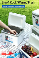 Glacière isotherme portable pour aliments, conservation de la glace jusqu'à 2 jours. Scellé étanche et durable, portable, pour les voyages en voiture, le camping