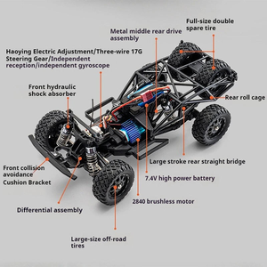HBX 3100A <span class=keywords><strong>UDR</strong></span> 1/16 2.4G 4WD 45km/h Auto RC Brushless Short Course Fuoristrada Desert Truck RTR con Giroscopio, Veicolo ad Alta Velocità, Modellino Giocattolo - Product Image 5