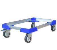 Chariot de manutention en aluminium DOPRO |   Chariot à 4 roues |   Chariot à plateforme robuste |   Tailles personnalisables